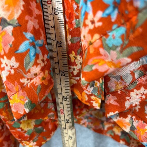 Roller Rabbit Floral Jumpsuit in Orange and Blue - Picture 10 of 14